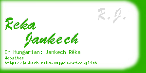 reka jankech business card